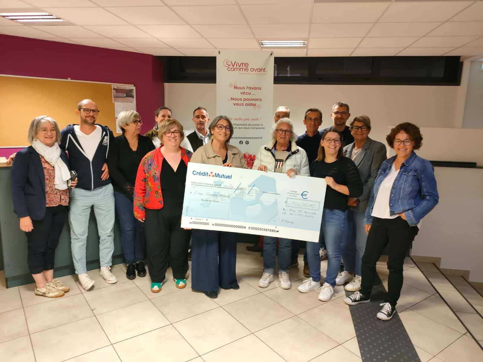 Remise chèque à Vivre comme avant